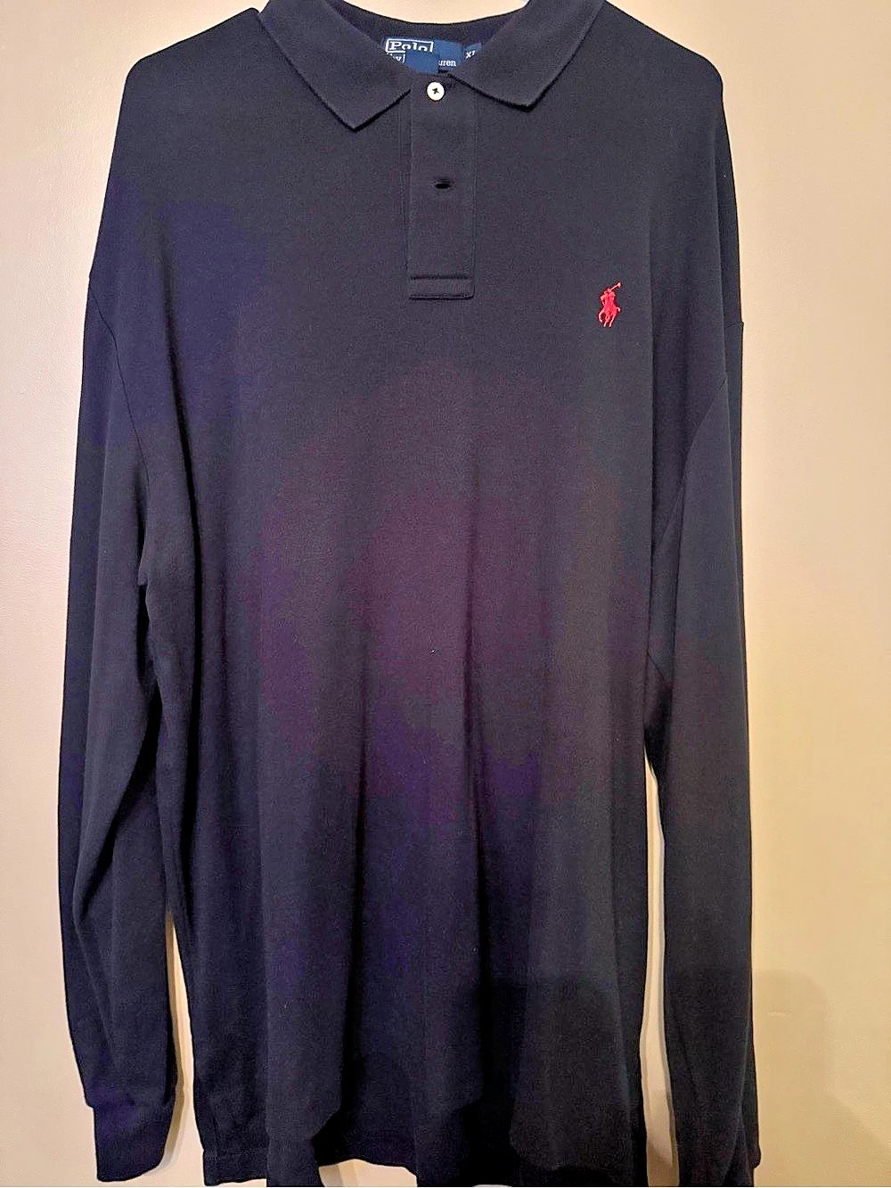 Polo by Ralph Lauren Long Sleeve Polo Black XL
